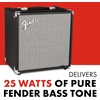 Fender Rumble 25 V3 Bass Guitar Amplifier Combo, 25 Watt with 8″ Speaker,(25 Watt)