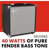 Fender Rumble 25 V3 Bass Guitar Amplifier Combo, 25 Watt with 8″ Speaker,(40 Watt)