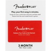 Fender Play 6-Month Subscription Prepaid Gift Card(3 – Month Subscription)