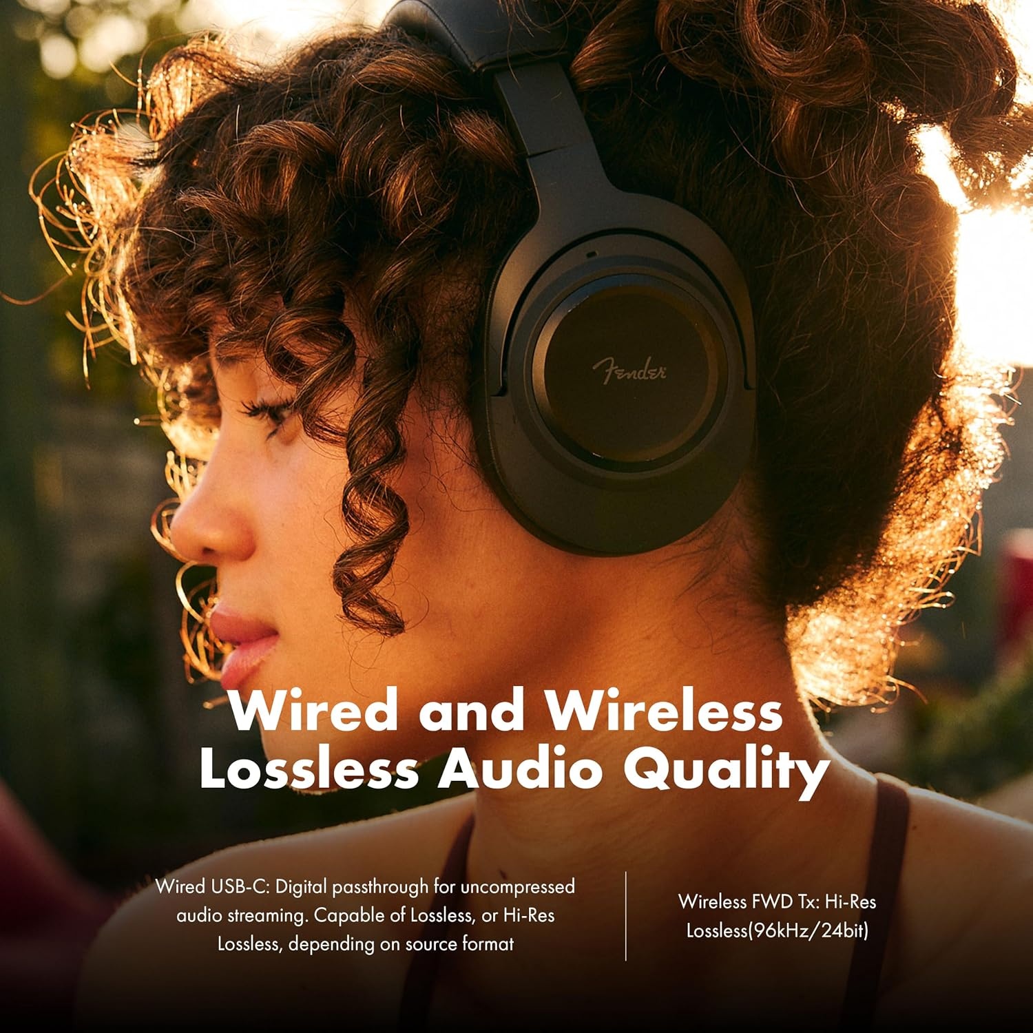 image:imageFender Audio Mix Over Ear Wireless Headphones wActive Noise CancellationSkyscraper Black