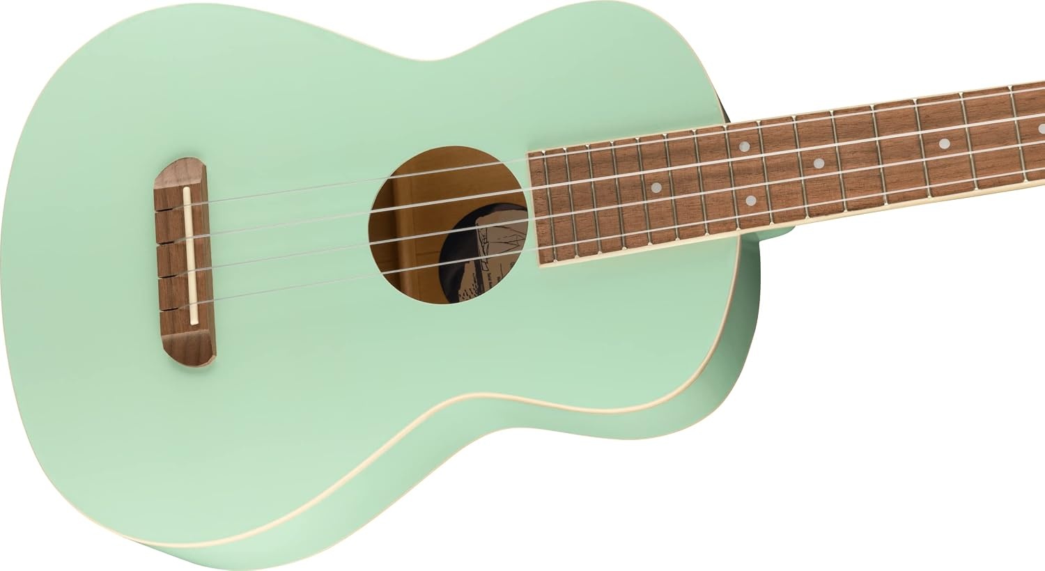 image:imageFender Venice Soprano Ukulele BlackSurf Green