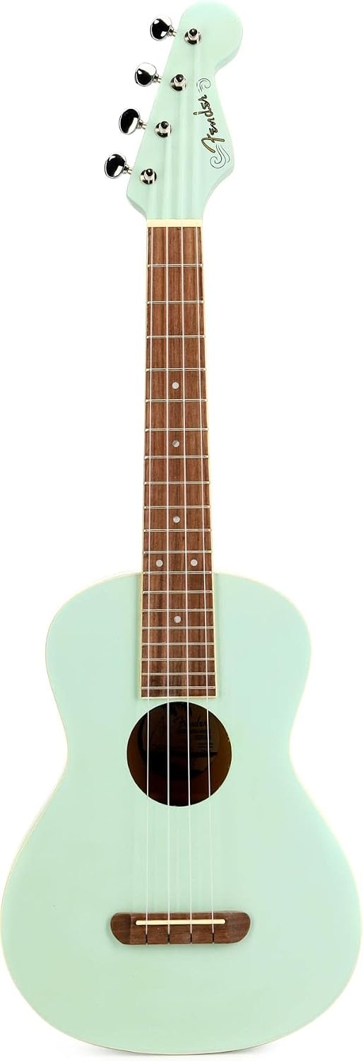 image:imageFender Venice Soprano Ukulele BlackSurf Green