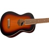 Fender Venice Soprano Ukulele, Black(2-Color Sunburst)