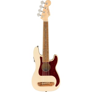 Fender, 4-String Ukulele, Right, 3-Color Sunburst (0970583500)(Olympic White)