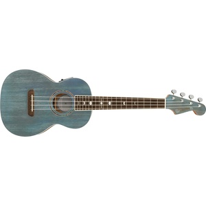 Fender Dhani Harrison Tenor Ukulele, Sapphire Blue, with Gig Bag(Turqoise)