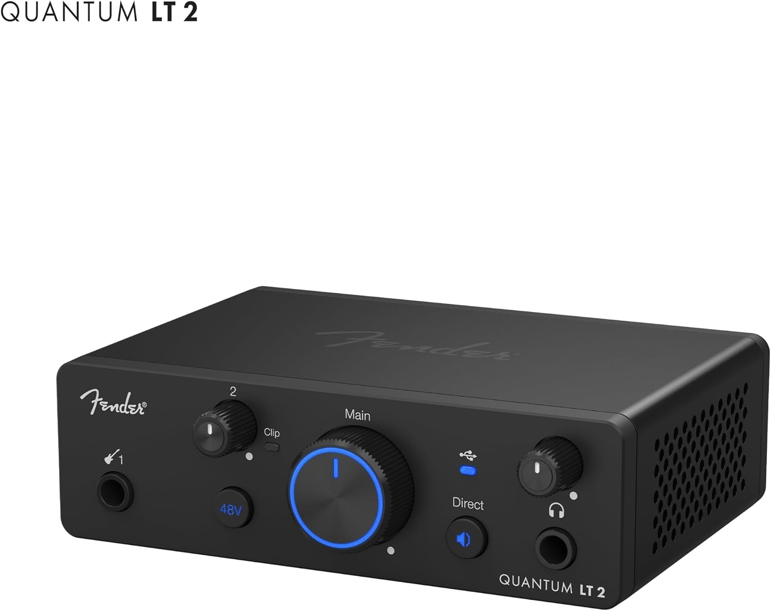 image:imageFender Quantum Creator Bundle Home Recording Kit with Quantum LT 2 USBC Interface M7 Condenser Microphone HD7 Headphones XLR Cable Mic Stand Fender Studio Pro Beginner Studio BundleQuantum LT 2