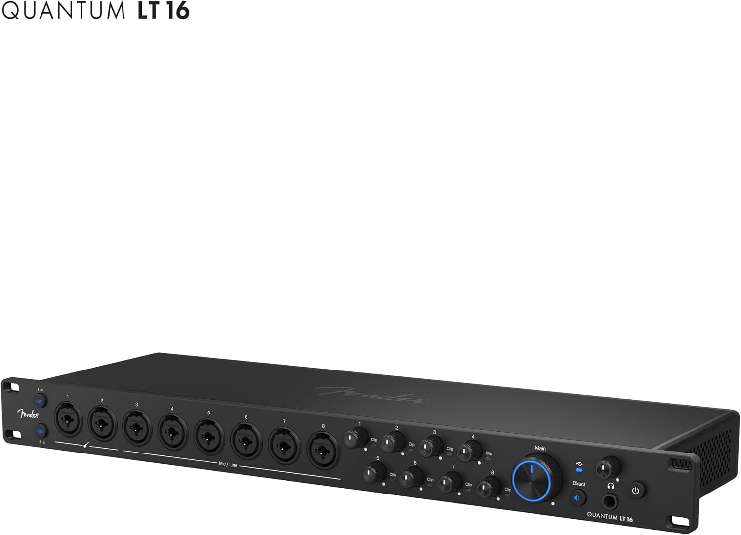 image:imageFender Quantum Creator Bundle Home Recording Kit with Quantum LT 2 USBC Interface M7 Condenser Microphone HD7 Headphones XLR Cable Mic Stand Fender Studio Pro Beginner Studio BundleQuantum LT 16