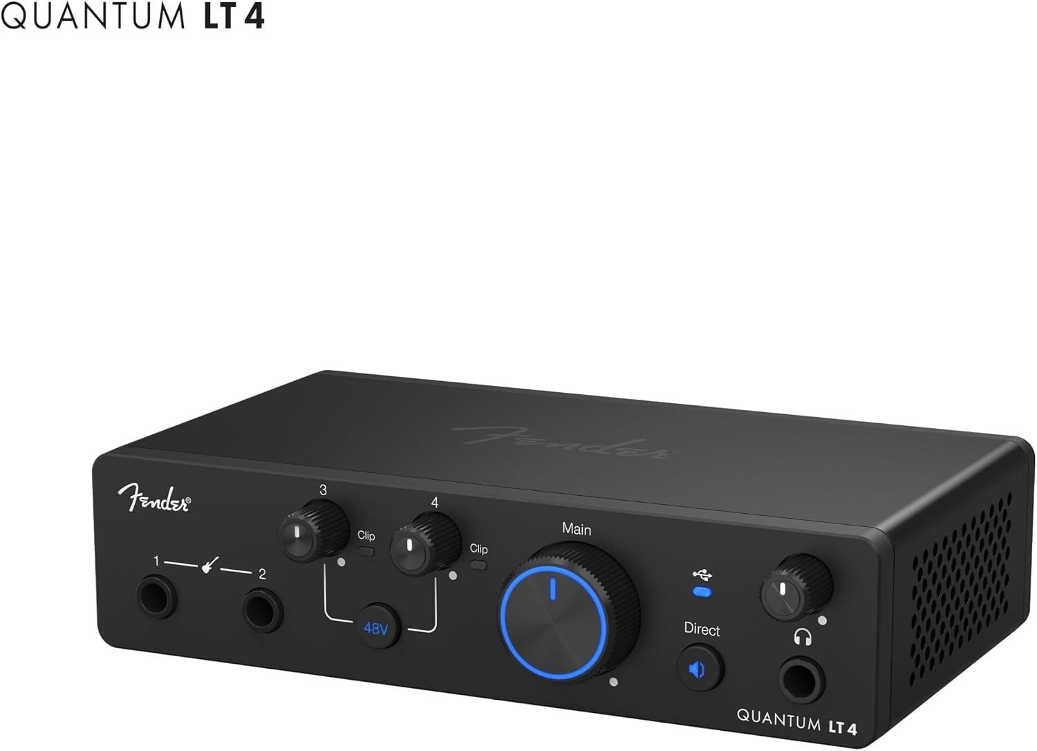image:imageFender Quantum Creator Bundle Home Recording Kit with Quantum LT 2 USBC Interface M7 Condenser Microphone HD7 Headphones XLR Cable Mic Stand Fender Studio Pro Beginner Studio BundleQuantum LT 4