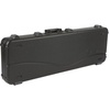 Fender Deluxe Molded Guitar Case for Electric Bass Guitars, Military-Grade ABS Hard Shell with TSA Lock, Custom Foam Interior, Protective Travel Case, Black