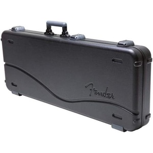 Fender Deluxe Molded Guitar Case for Jazzmaster and Jaguar Electric Guitars, Military-Grade ABS Hard Shell with TSA Lock, Custom Foam Interior, Protective Travel Case, Black