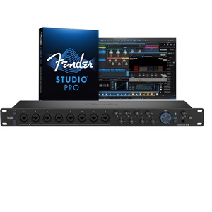 Fender Quantum Creator Bundle | Home Recording Kit with Quantum LT 2 USB-C Interface, M7 Condenser Microphone, HD7 Headphones, XLR Cable, Mic Stand, Fender Studio Pro, Beginner Studio Bundle(Quantum LT 16)