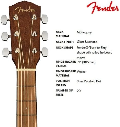 image:imageFender CC60S Concert Acoustic Guitar with 2Year Warranty 3Color SunburstSunburst