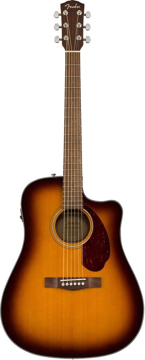 image:imageFender CN140SCE Thinline Concert Nylon String Acoustic Guitar with 2Year Warranty Black with CaseSunburst