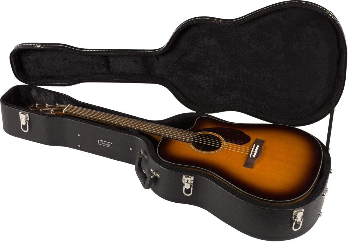 image:imageFender CN140SCE Thinline Concert Nylon String Acoustic Guitar with 2Year Warranty Black with CaseSunburst