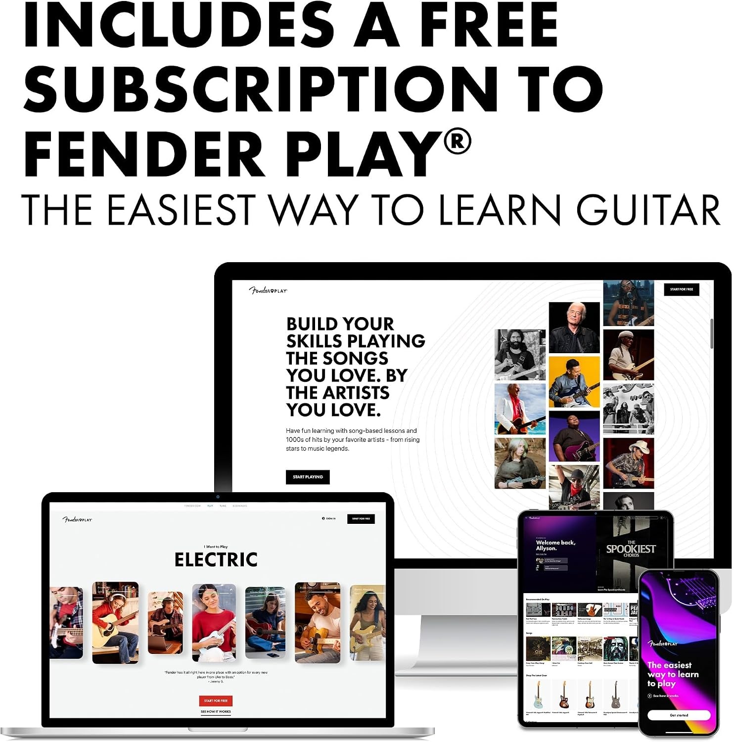 image:imageFender California Debut Redondo Series Acoustic Guitar Starter Kit Natural2Color Sunburst
