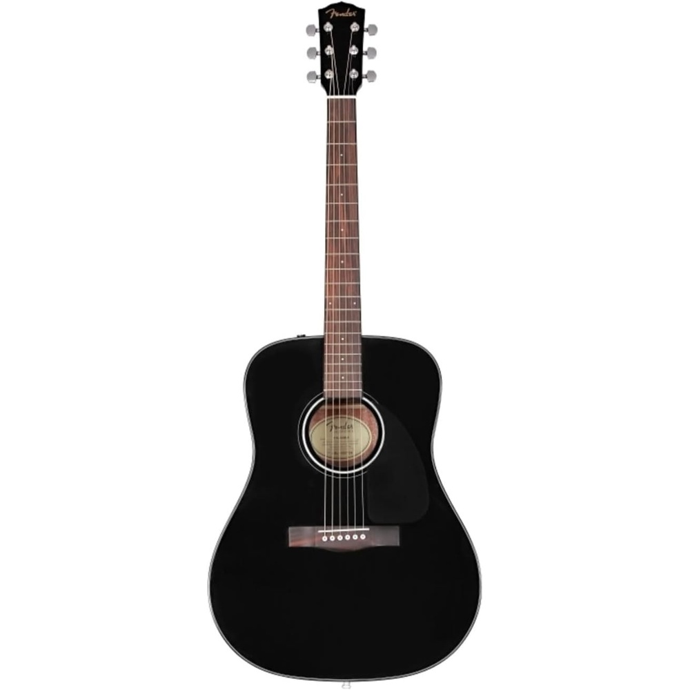 image:imageFender CD60S V3 Dreadnought Acoustic Guitar wCase Black 2 Yr WarrantyBlack