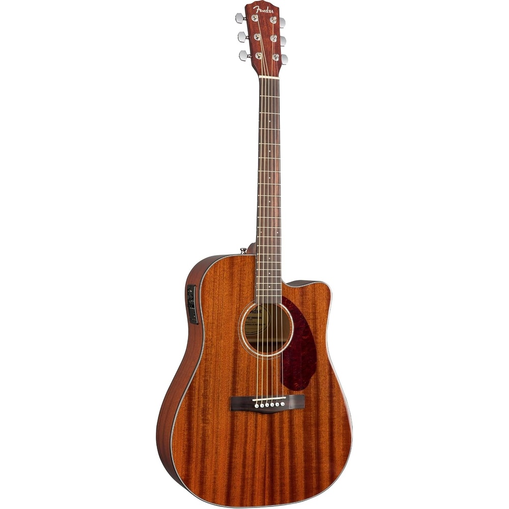 image:imageFender CN140SCE Thinline Concert Nylon String Acoustic Guitar with 2Year Warranty Black with CaseMahogany