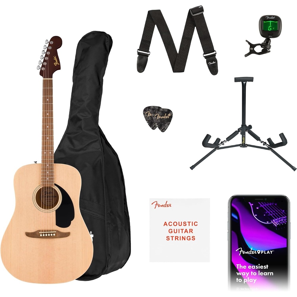 image:imageFender California Debut Redondo Series Acoustic Guitar Starter Kit NaturalNatural