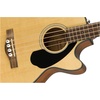 Fender Acoustic Bass Guitar 4-String with Fishman Bass Acoustic Guitar Pickup with Tuner and Equalizer, Classic Design with Rounded Walnut Fingerboard, Mahogany Construction, Spruce Top(Natural)