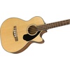 Fender Acoustic Bass Guitar 4-String with Fishman Bass Acoustic Guitar Pickup with Tuner and Equalizer, Classic Design with Rounded Walnut Fingerboard, Mahogany Construction, Spruce Top(Natural)