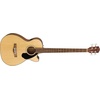 Fender Acoustic Bass Guitar 4-String with Fishman Bass Acoustic Guitar Pickup with Tuner and Equalizer, Classic Design with Rounded Walnut Fingerboard, Mahogany Construction, Spruce Top(Natural)