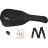 Fender CC-60S Concert Acoustic Guitar, with 2-Year Warranty, 3-Color Sunburst(Black)