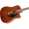 Fender CC-60SCE Acoustic Electric Guitar, Cutaway Concert, Black(Mahogany)