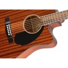Fender CC-60SCE Acoustic Electric Guitar, Cutaway Concert, Black(Mahogany)
