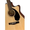 Fender CC-60SCE Acoustic Electric Guitar, Cutaway Concert, Black(Natural)