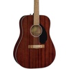 Fender CD-60S V3 Dreadnought Acoustic Guitar w/Case, Black, 2 Yr Warranty(Mahogany)