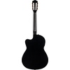 Fender CN-140SCE Thinline Concert Nylon String Acoustic Guitar, with 2-Year Warranty, Black, with Case(Black)