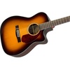 Fender CN-140SCE Thinline Concert Nylon String Acoustic Guitar, with 2-Year Warranty, Black, with Case(Sunburst)