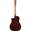 Fender CN-140SCE Thinline Concert Nylon String Acoustic Guitar, with 2-Year Warranty, Black, with Case(Sunburst)