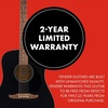 Fender California Debut Redondo CE Series Beginner Acoustic Guitar, Black(Black)