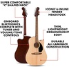 Fender California Debut Redondo CE Series Beginner Acoustic Guitar, Black(Natural)