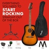Fender California Debut Redondo Series Acoustic Guitar Starter Kit, Natural(2-Color Sunburst)
