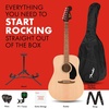 Fender California Debut Redondo Series Acoustic Guitar Starter Kit, Natural(Natural)