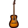 Fender Malibu Player Acoustic Guitar, Olympic White(Sunburst)