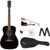 Fender CC-60S Concert Acoustic Guitar, with 2-Year Warranty, 3-Color Sunburst(Black)