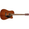 Fender CC-60SCE Acoustic Electric Guitar, Cutaway Concert, Black(Mahogany)