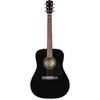 Fender CD-60S V3 Dreadnought Acoustic Guitar w/Case, Black, 2 Yr Warranty(Black)