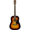 Fender CD-60S V3 Dreadnought Acoustic Guitar w/Case, Black, 2 Yr Warranty(Sunburst)