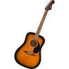 Fender California Debut Redondo Series Acoustic Guitar Starter Kit, Natural(2-Tone Sunburst)