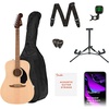 Fender California Debut Redondo Series Acoustic Guitar Starter Kit, Natural(Natural)