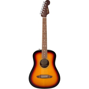 California Standard Redondo Mini with Bag, Sapele Top, Natural Sapele(3-Color Sunburst)