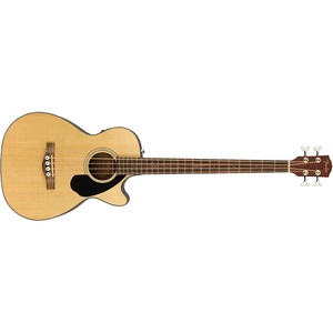 Fender Acoustic Bass Guitar 4-String with Fishman Bass Acoustic Guitar Pickup with Tuner and Equalizer, Classic Design with Rounded Walnut Fingerboard, Mahogany Construction, Spruce Top(Natural)
