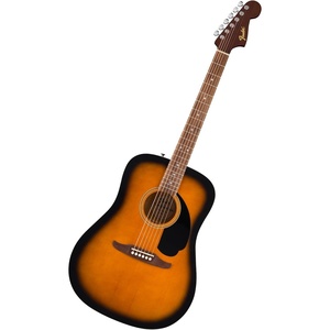 Fender California Debut Redondo Series Acoustic Guitar Starter Kit, Natural(2-Tone Sunburst)