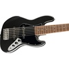 Fender Affinity Jazz Bass VI 6-String Bass Guitar, Black Metallic