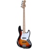 Fender Squier Affinity Jazz Bass Guitar, Maple Fingerboard,3-Color Sunburst(3-Color Sunburst)