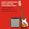 Fender Squier Debut Series Beginner Precision Bass Guitar Kit w/Amp, Black(2-Color Sunburst)